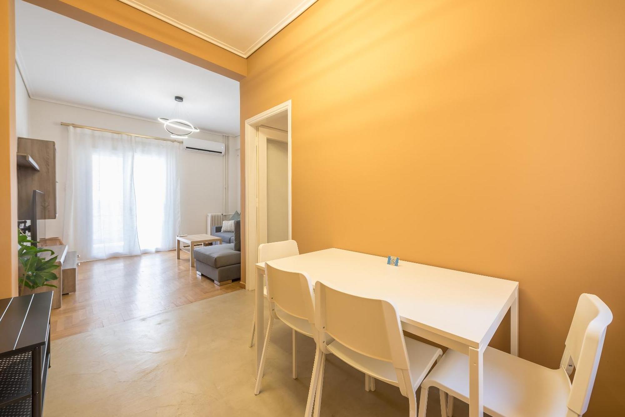 Stylish 2 Bd Urban Retreat Near Panormou Metro Apartment Athena Bagian luar foto